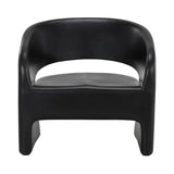 Cura Concrete Black Outdoor Lounge Chair