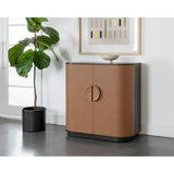 Dresden Leather Upholstered Bar Cabinet