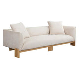 Anwa Sofa - Polo Club Muslin With Solid Oak Wood Legs