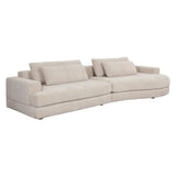 Baela Sofa Danny Cream - Modern Comfort, Removable Cushions