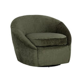 Bliss Fabric Upholstered Swivel Lounge Chair