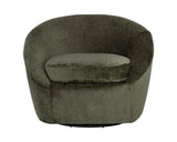 Bliss Fabric Upholstered Swivel Lounge Chair