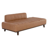 Ilyana Daybed Aline Butternut Leather With Wood Base