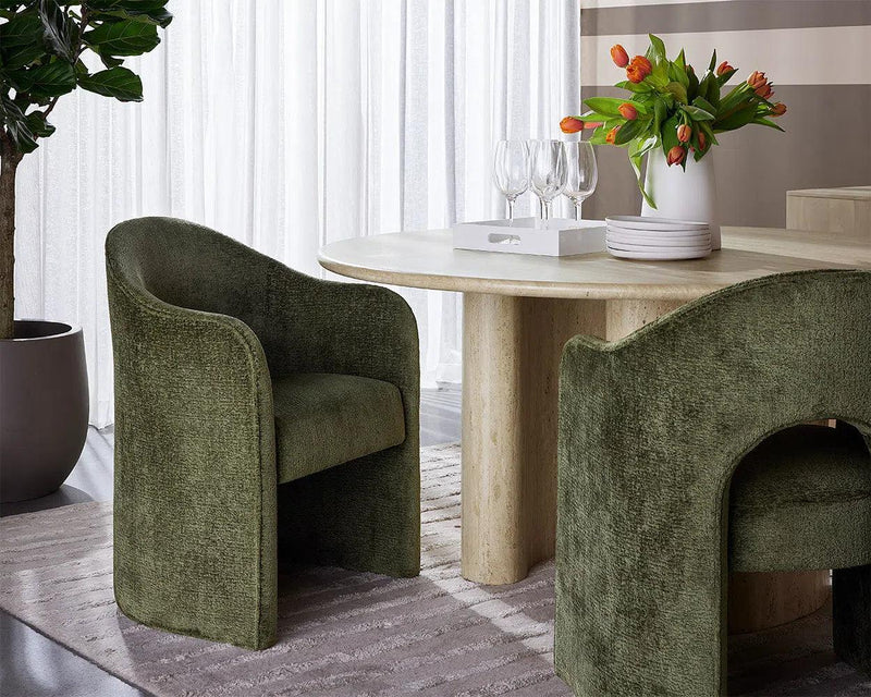 Anaya Fabric Upholstered Dining Armchair