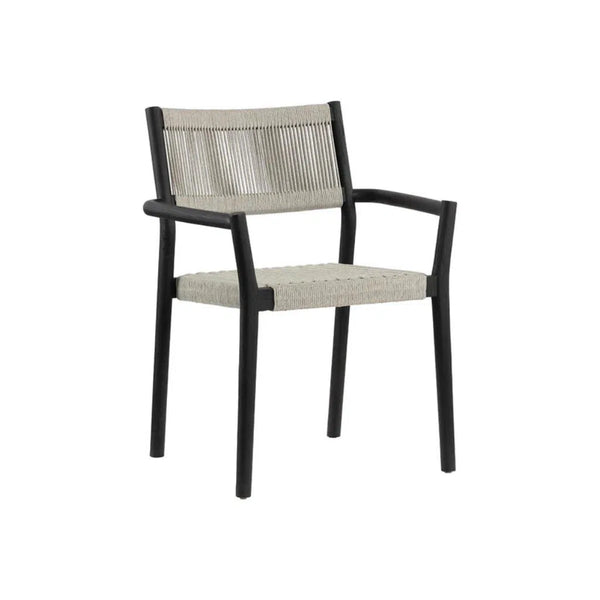 Kavala Rope Upholstered Stackable Outdoor Dining Armchair