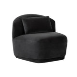 Soraya Fabric Upholstered Swivel Armless Chair