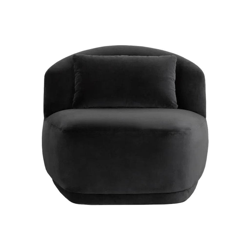 Soraya Fabric Upholstered Swivel Armless Chair