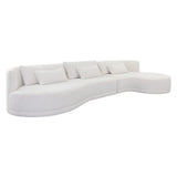 Laken Fabric Upholstered Sofa Chaise