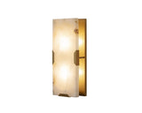 Rovira Sconce Modern Alabaster And Brushed Gold Light