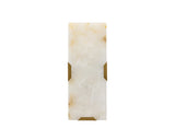 Rovira Sconce Modern Alabaster And Brushed Gold Light