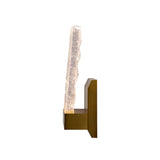 Indira Sconce Modern Glass Light With Brushed Gold Base