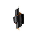 Elegant Modern Aphelion Sconce Matte Black And Gold