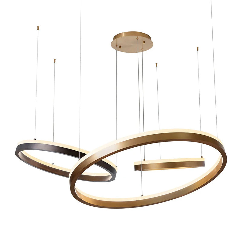 Saphira Chandelier Modern Design With Bronze And Gold Finish