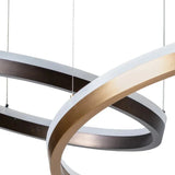 Saphira Chandelier Modern Design With Bronze And Gold Finish