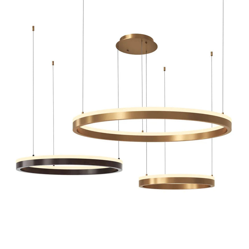 Saphira Chandelier Modern Design With Bronze And Gold Finish