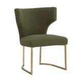 Elegant Willowdale Dining Chair Copenhagen Olive Fabric