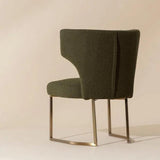 Elegant Willowdale Dining Chair Copenhagen Olive Fabric