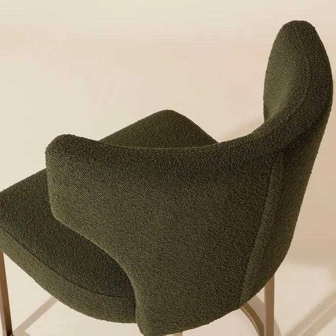 Elegant Willowdale Dining Chair Copenhagen Olive Fabric