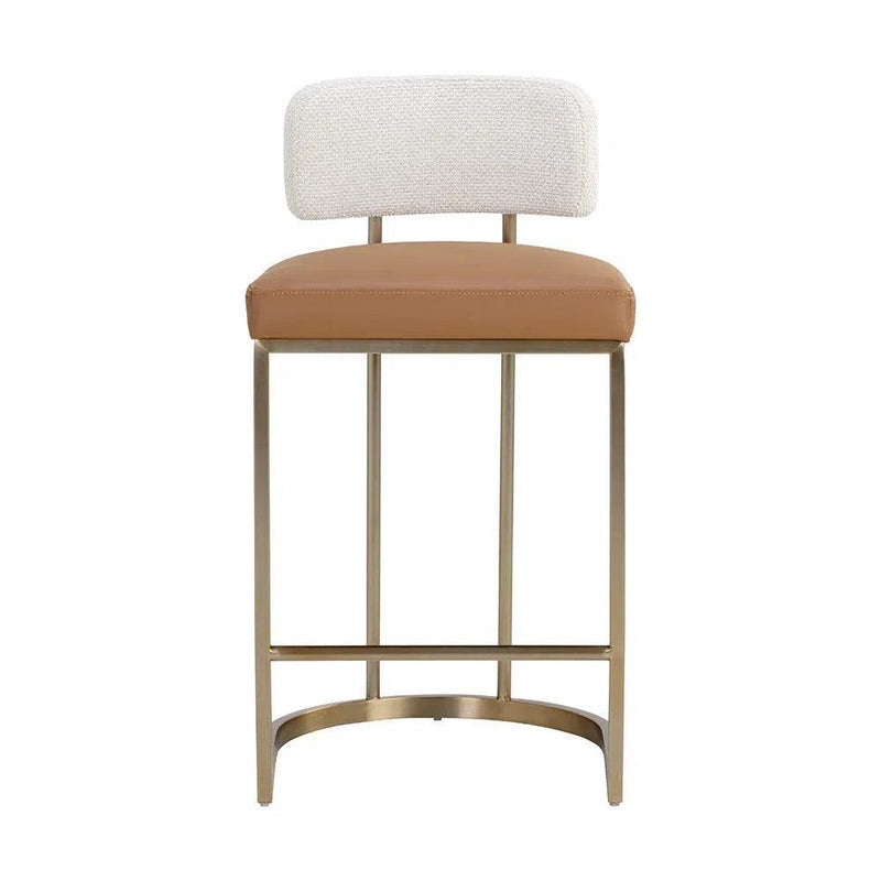 Larissa Counter Stool Stylish Comfort With Antique Brass