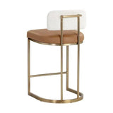 Larissa Counter Stool Stylish Comfort With Antique Brass