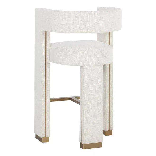 Adamina Barstool Rhea Light Barley Gold Finish Durable