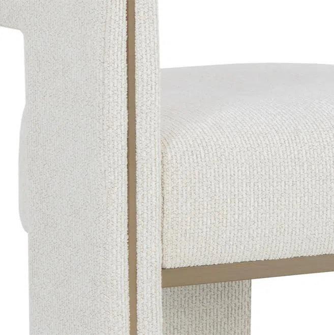 Adamina Dining Armchair Stylish Gold Legs