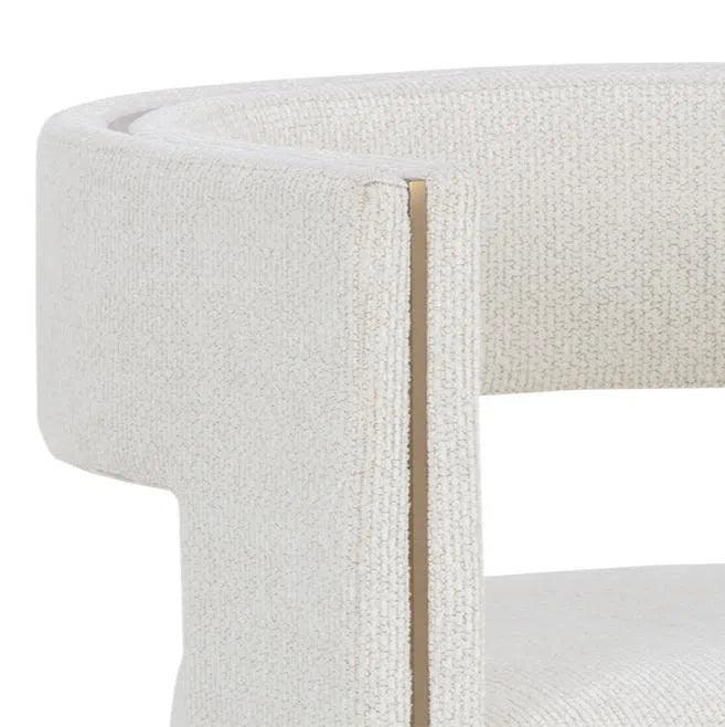 Adamina Dining Armchair Stylish Gold Legs