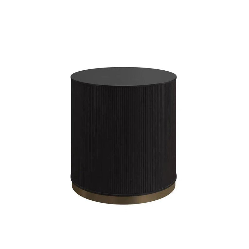 Kalla Wooden Round Side Table