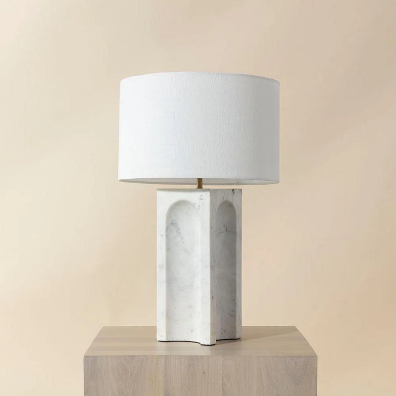 Rohe Table Lamp With Handcrafted Marble Base