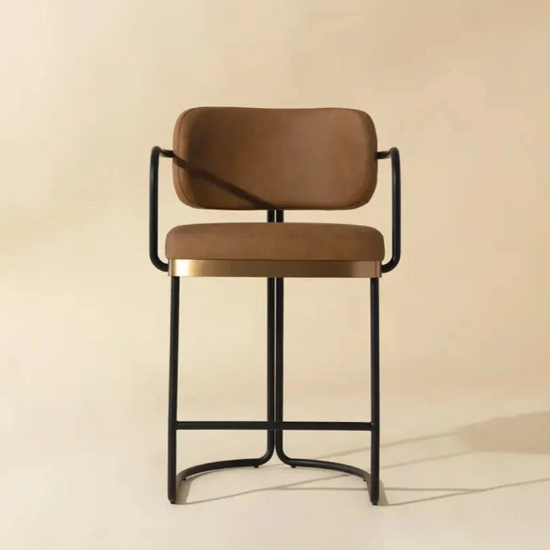 Jalen Leather Upholstered Counter Stool