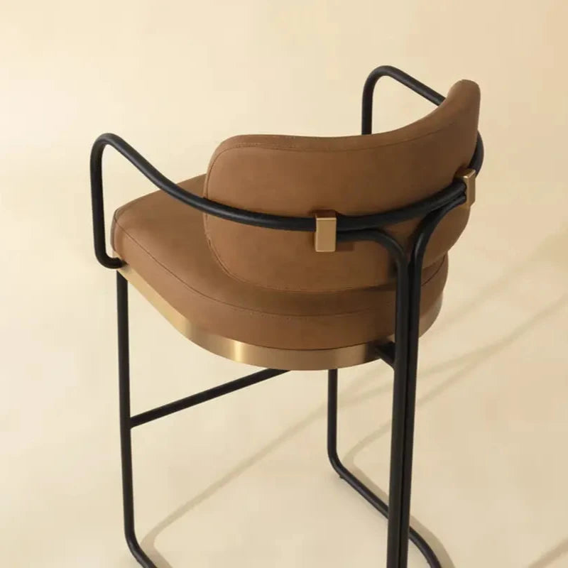 Jalen Leather Upholstered Counter Stool