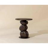 Paplo Wooden Round End Table