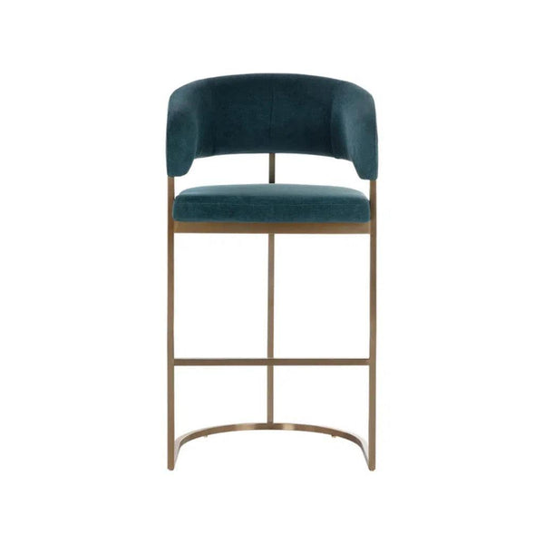 Marris Leather Upholstered Modern Barstool