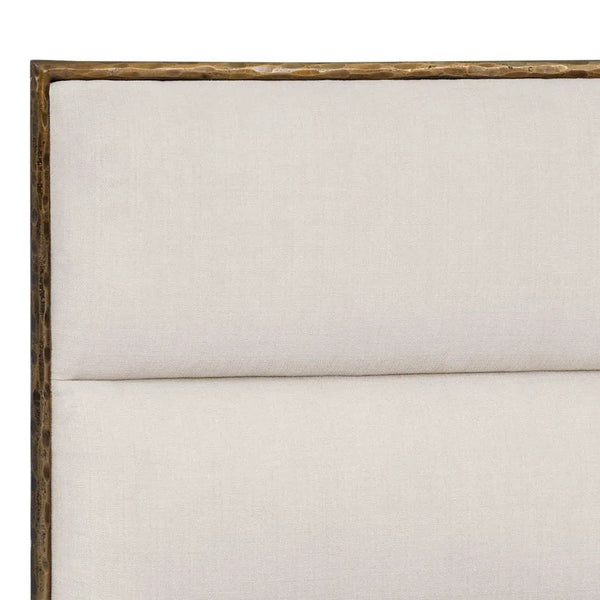 Yasmine Bed King Zenith Alabaster Stain Resistant Fabric