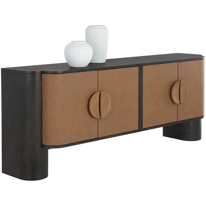 Dresden Leather Upholstered Sideboard