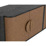 Dresden Leather Upholstered Sideboard