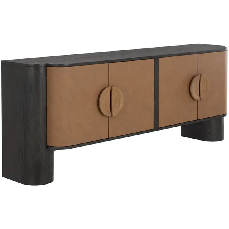 Dresden Leather Upholstered Sideboard