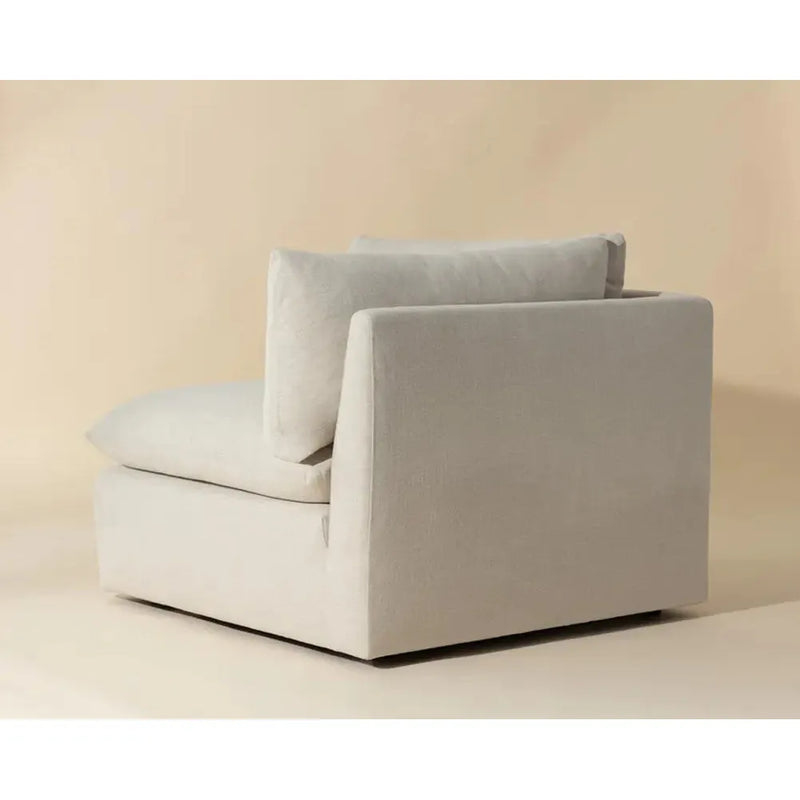 Reve Polyester Upholstered Modular Corner Chair