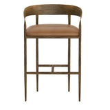 Zanatta Leather Upholstered Barstool