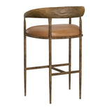 Zanatta Leather Upholstered Barstool