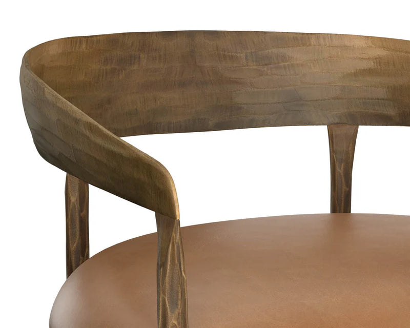 Zanatta Leather Upholstered Barstool