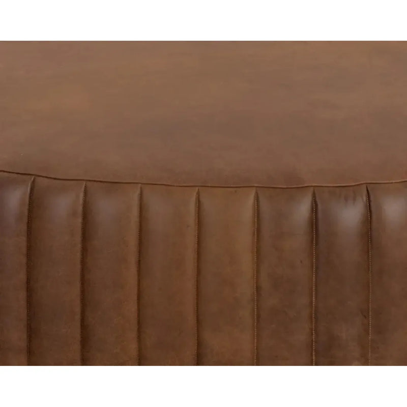 Divano Leather Upholstered Ottoman