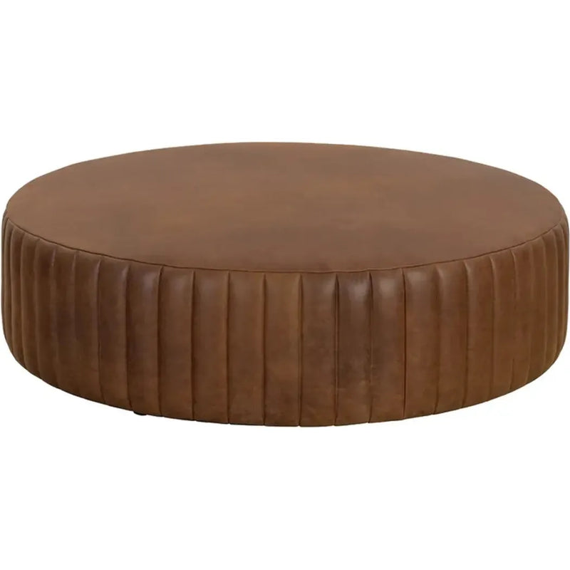 Divano Leather Upholstered Ottoman