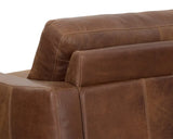 Rafael Leather Upholstered Brown Sofa