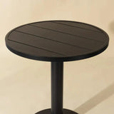 Merano Black Aluminum Outdoor Bar Table