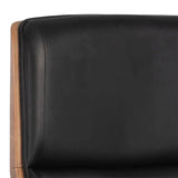 Rhett Black Leather Upholstered Office Chair