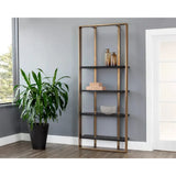 Dalton Steel Framed Modern Bookcase