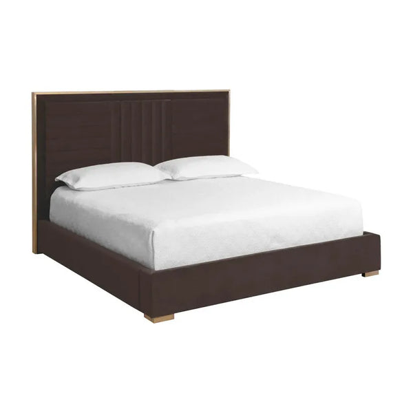 Mabel Polyester Upholstered Luxurious King Bed