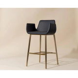 Lucano Leather Upholstered Barstool