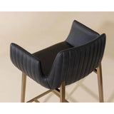 Lucano Leather Upholstered Barstool